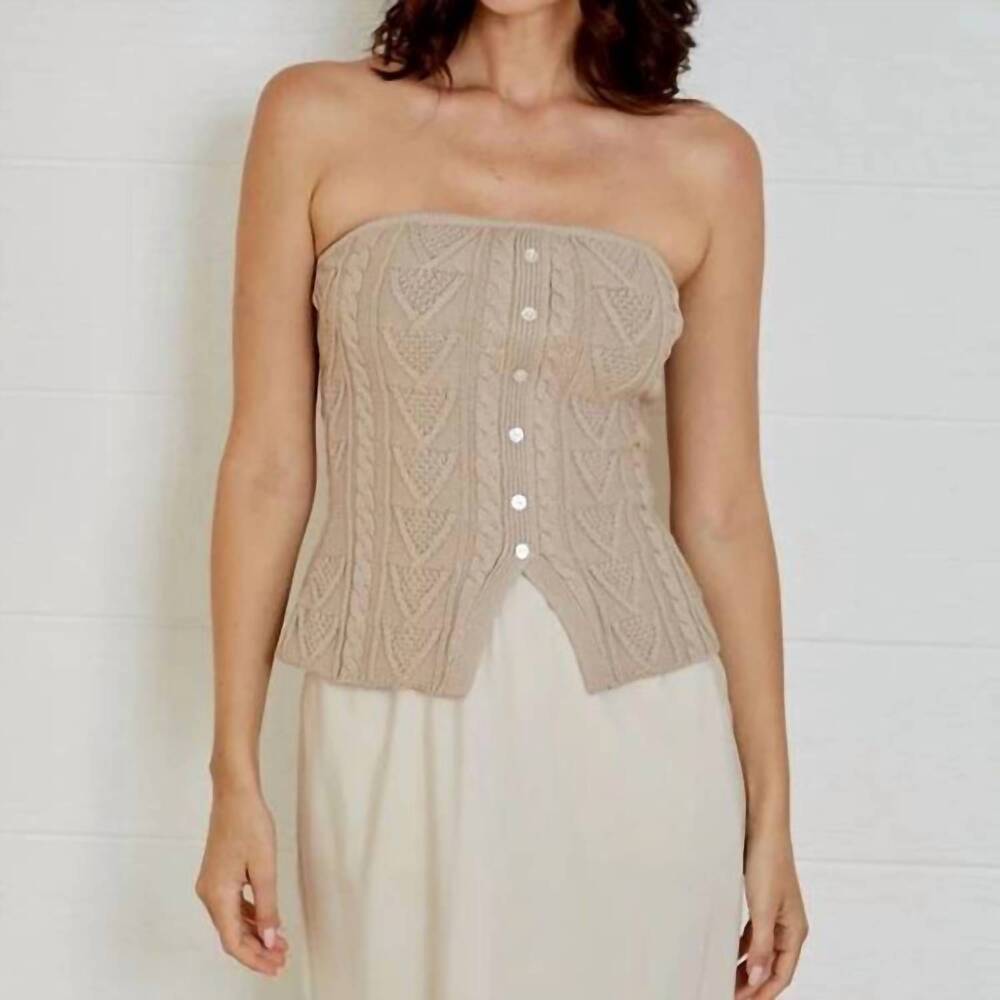 NEW DH NEW YORK aubrey top in nutmeg